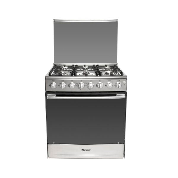 Zero 6 Burner Stainless Steel Full Gas Stove With Grill