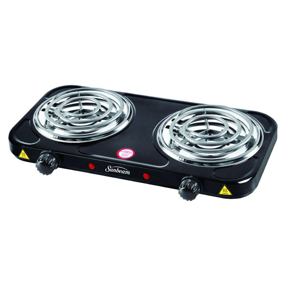Sunbeam Double Spiral Hotplate - Black