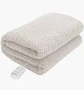 Queen Coral w/skirt fitted electric blanket