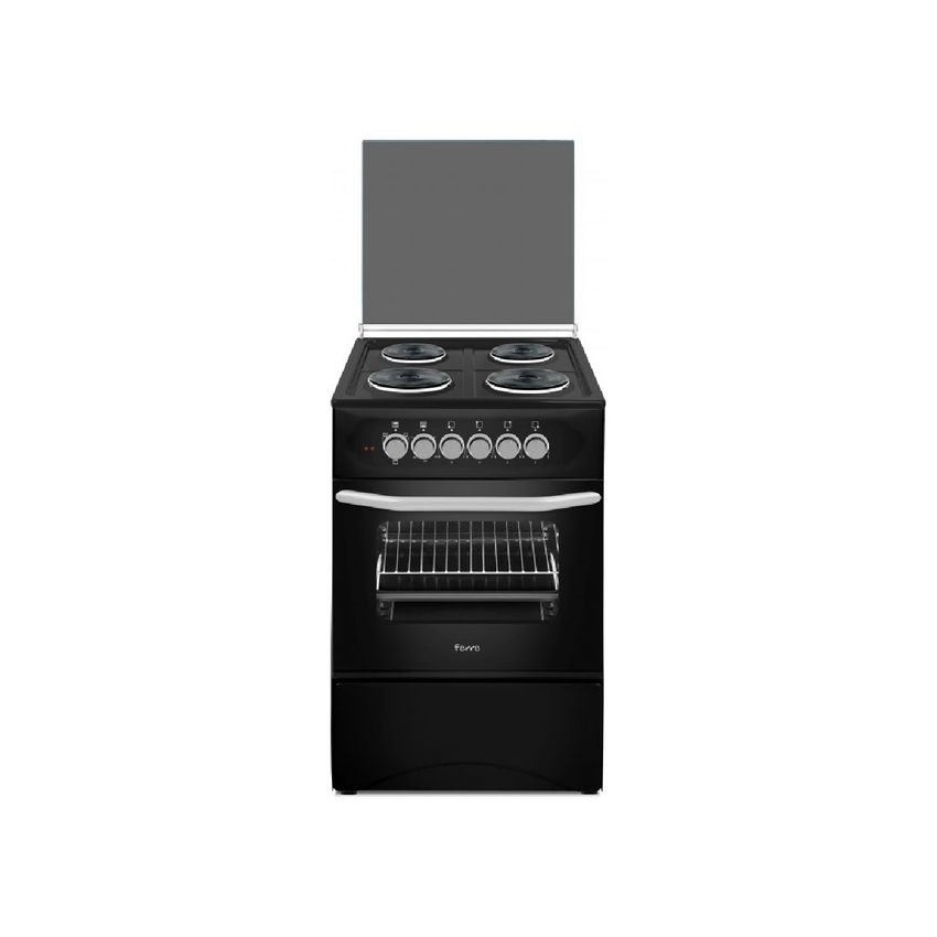 FERRE 50CM 4 ELECTRIC BURNER ELECTRIC OVEN - BLACK