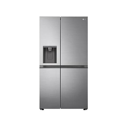 LG 617L Nett Side By Side Fridge With Water & Ice Dispenser - Platinum  Silver 3