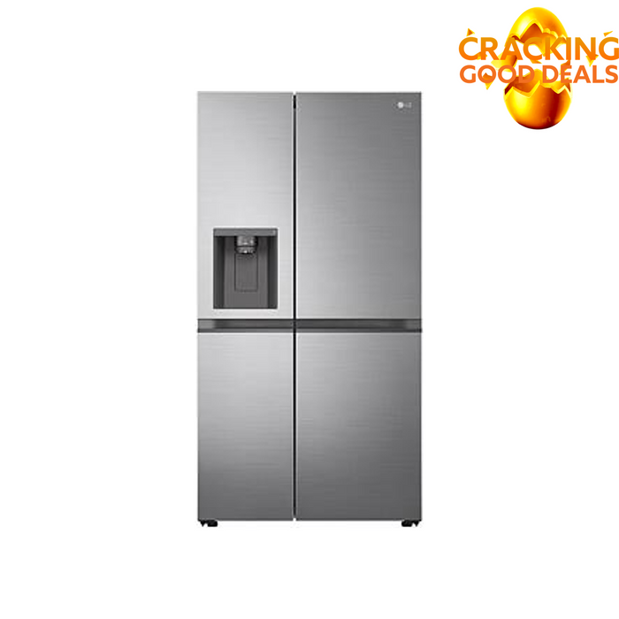 611L Nett Side by Side Fridge with Non Plumbed Water & Ice - Platinum  Silver 3