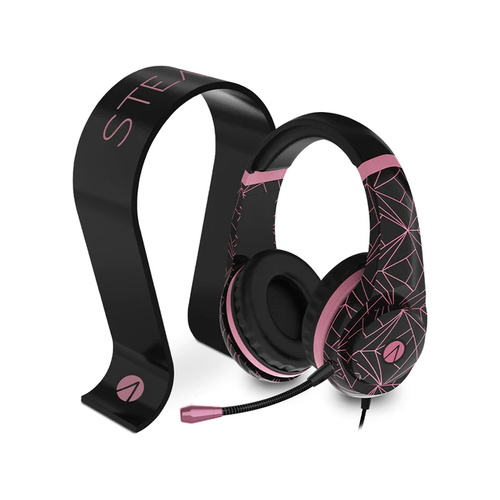 Stealth Abstract Pink Headset & Stand Bundle