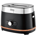 Sunbeam Ulti. S/S,Blk, Wood Trim Effect 2 Slice Toaster