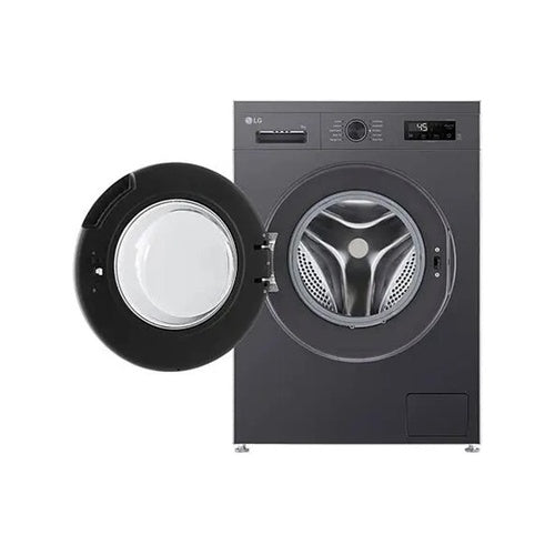 LG 7KG FRONT LOAD WASHING MACHINE IN MIDDLE BLACK FINISH