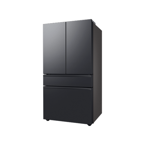 SAMSUNG BESPOKE 630L NET FRENCH DOOR REFRIGERATOR WITH CHANGEABLE PANELS - MATT BLACK STAINLESS STEEL