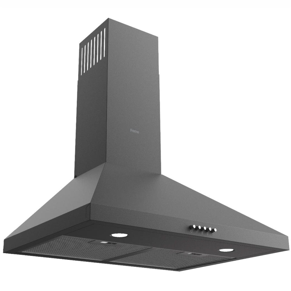 60cm Pyramid Cooker Hood Matt Black