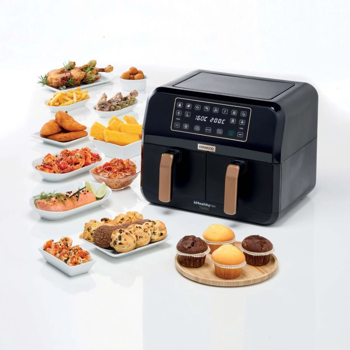 Kenwood Dual Air Fryer - HFP70.000BK