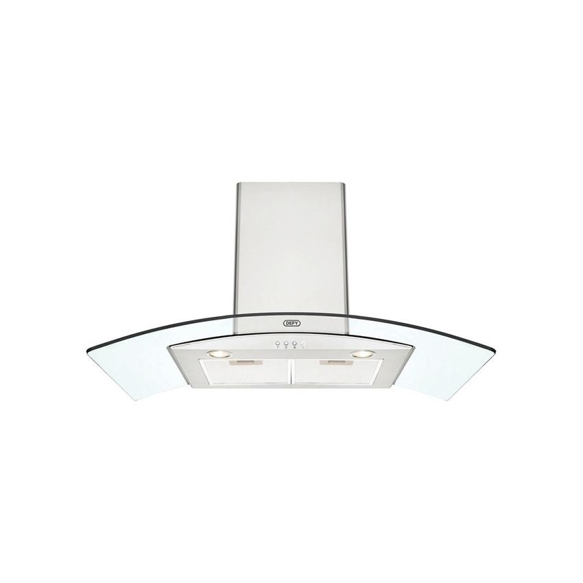 DEFY 90CM CURVED GLASS COOKER HOOD DCH321