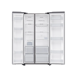 SAMSUNG 647L SIDE BY SIDE FRIDGE WITH SPACE MAX TECHNOLOGY - MATT SILVER