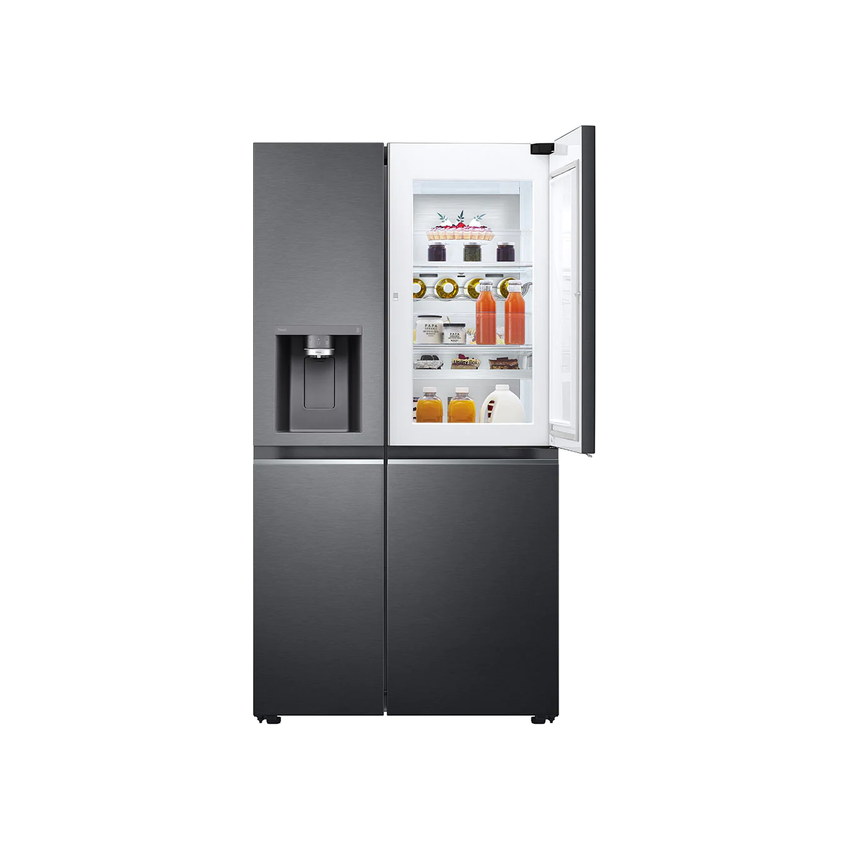 LG Side by Side Fridge Matte Black