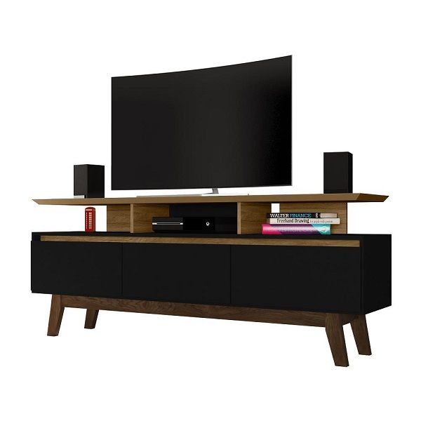 TV STAND RUBI Cinamomo / Black Matte 1.6m