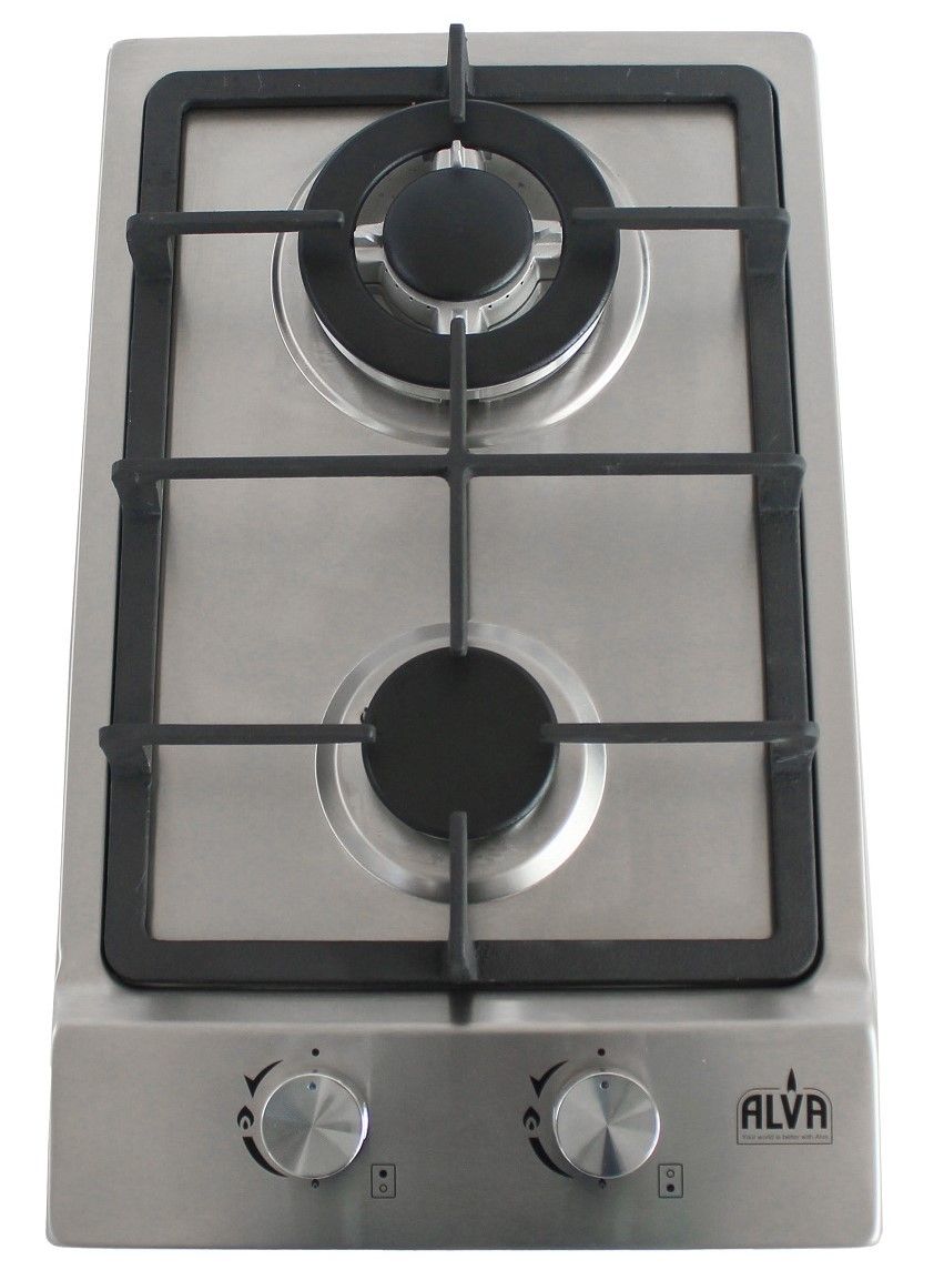 ELBA 30CM 2 BURNER GAS HOB-STAINLESS STEEL