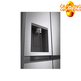 611L Nett Side by Side Fridge with Non Plumbed Water & Ice - Platinum  Silver 3