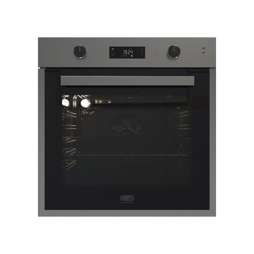 DEFY SLIMLINE THERMOFAN + EYE LEVEL OVEN SS DBO496