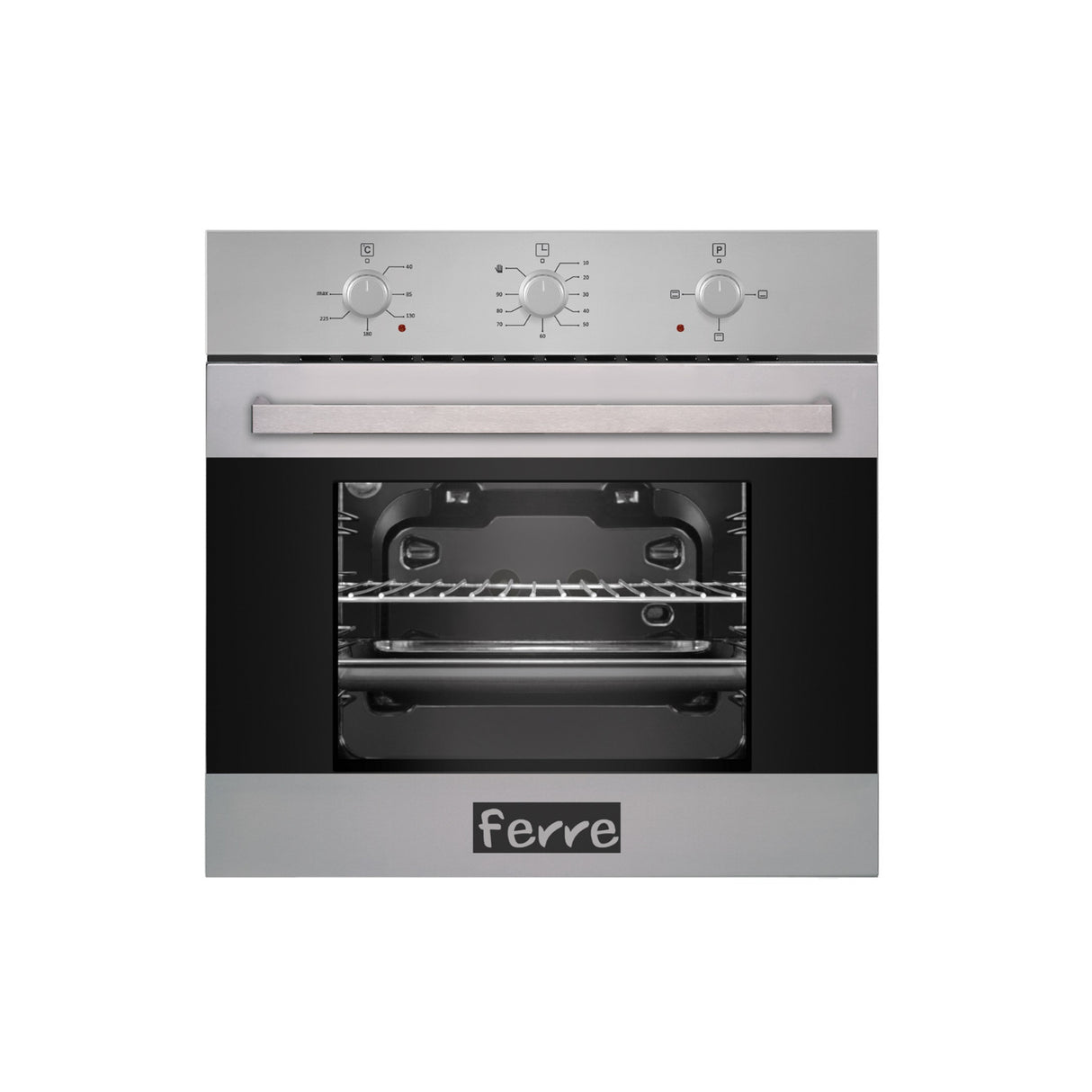 FERRE 60CM 3 FUNCTION ELECTRIC UNDER COUNTER OR EYE LEVEL - STAINLESS STEEL