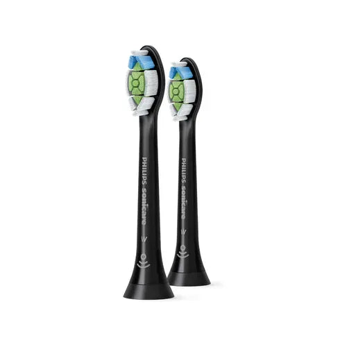 PHILIPS SONICARE W2 OPTIMAL WHITE INTERCHANGEABLE SONIC BRUSH HEADS - BLACK