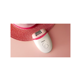 Philips Satinelle Essential Corded Compact Epilator - White/Pink