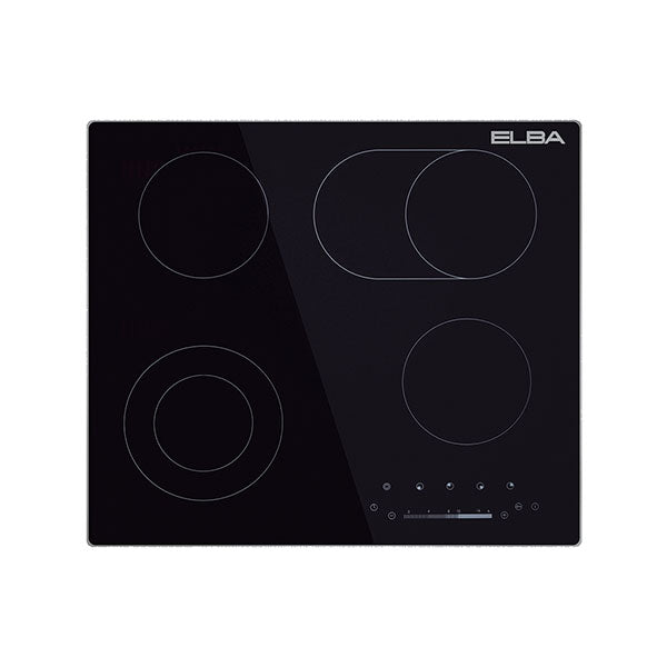 ELBA CLASSIC 60CM 4 ZONE CERAN HOB- BLACK