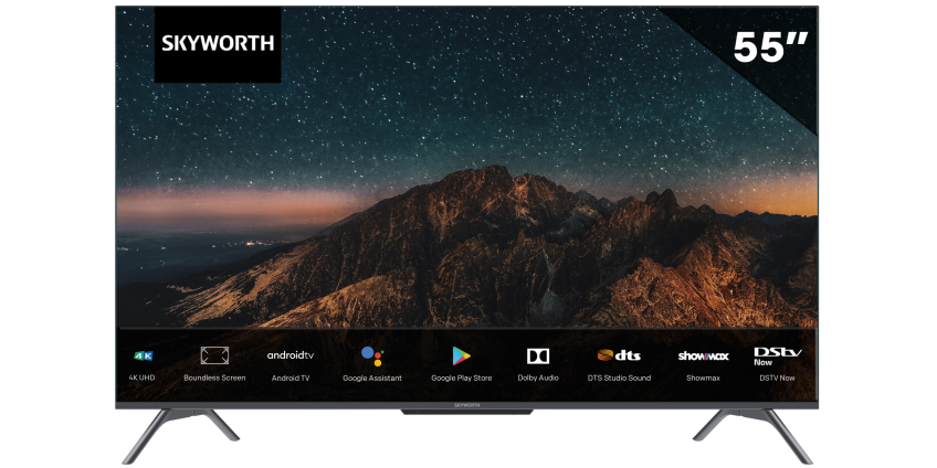 Skyworth SUE9350F 55" UHD Google TV - Frameless Screen