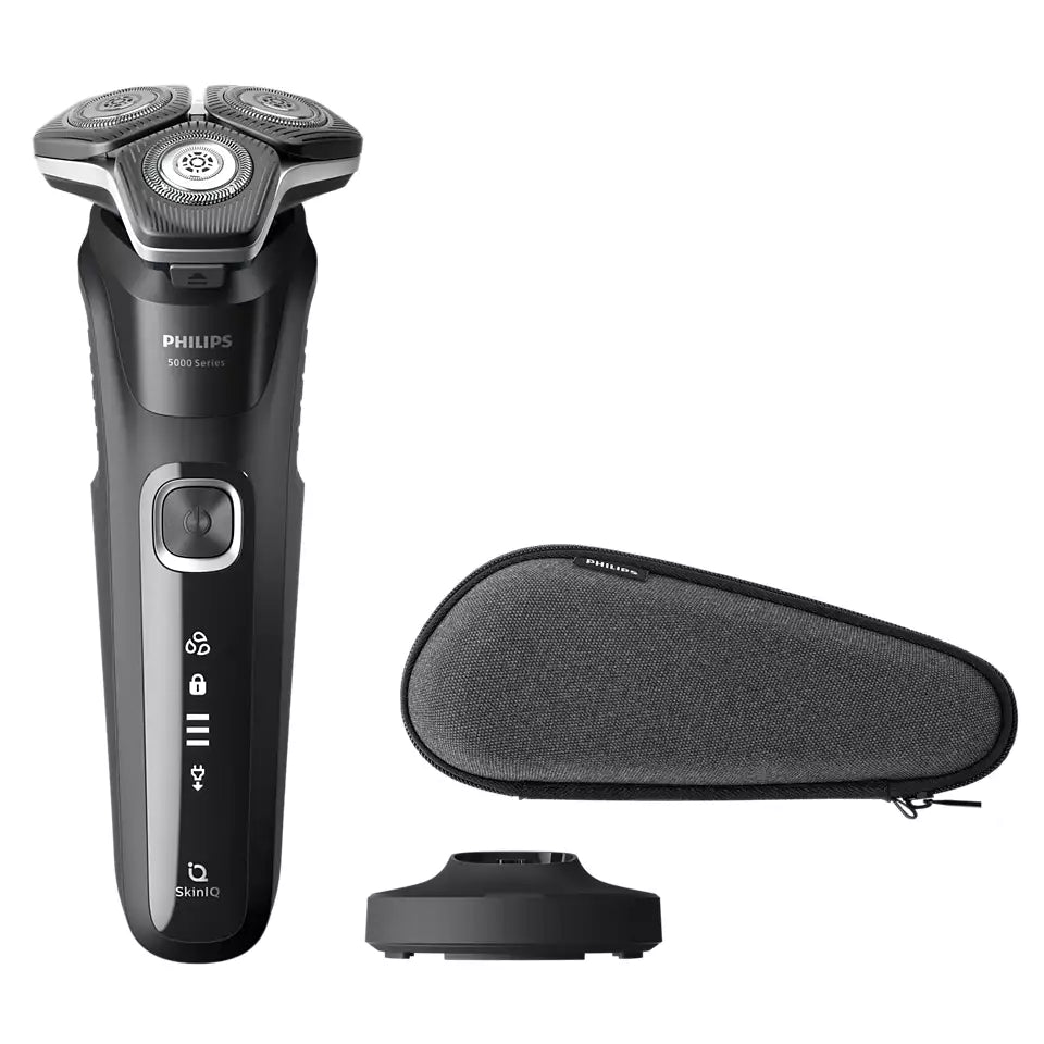 PHILIPS WET & DRY SHAVER - USB-A CHARGING WITH CHARGING STAND & TRAVEL CASE