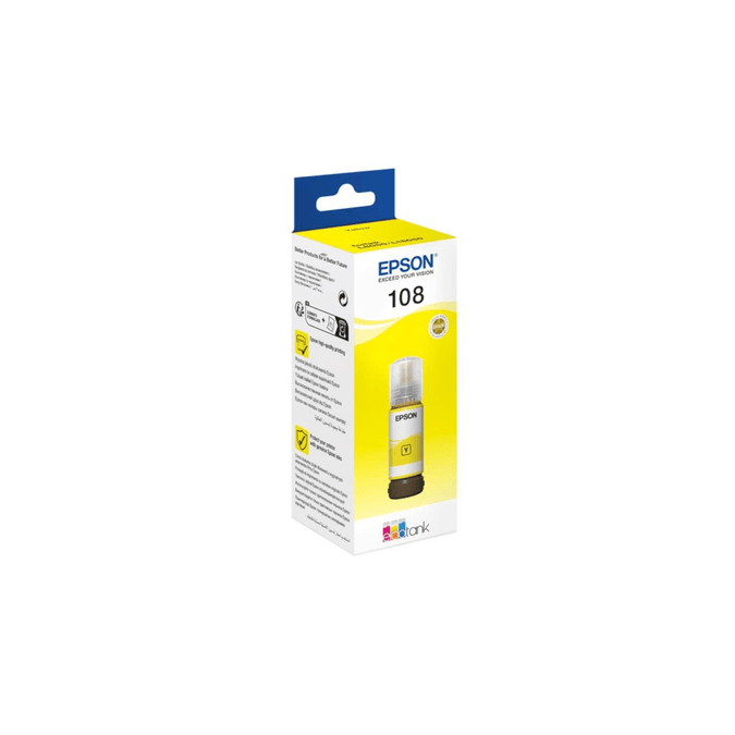 108 EcoTank Yellow ink bottle