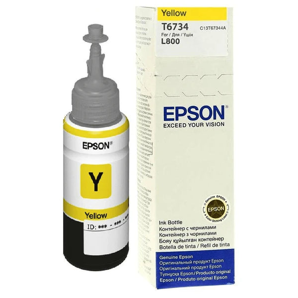 Epson 673 Ink Bottle Yellow EcoTank Original 70ml Single-pack C13T67344A