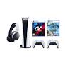 PLAYSTATION 5 CONSOLE + ACCESSORIES + TWO GAMES ( HORIZON FORBIDDEN WEST, GRAN TURISMO 7)