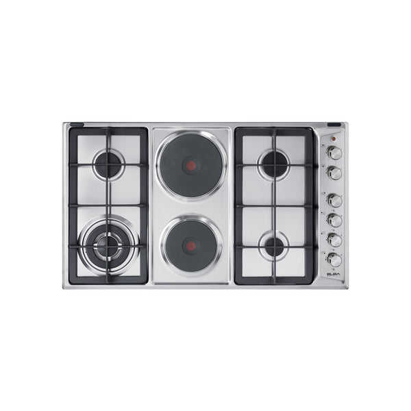 ELBA 90CM CLASSIC 4 GAS AND 2 ELECTRIC PLATE HOB