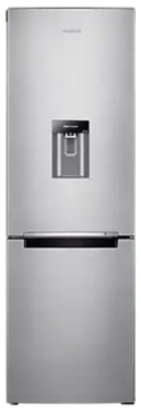 Samsung 303L Nett Frost Free Top Fridge Bottom Freezer Combination Fridge With Water Dispenser - Metal Graphite