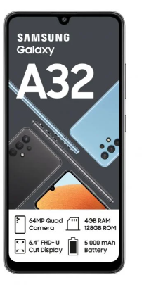 Smartphone SAMSUNG Galaxy A32 (6,4'' - 4 GB - 128 GB - Preto