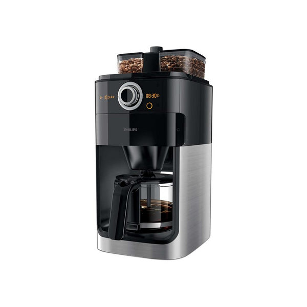 PHILIPS 1.2L GRIND & BREW COFFEE MAKER - BLACK/SILVER