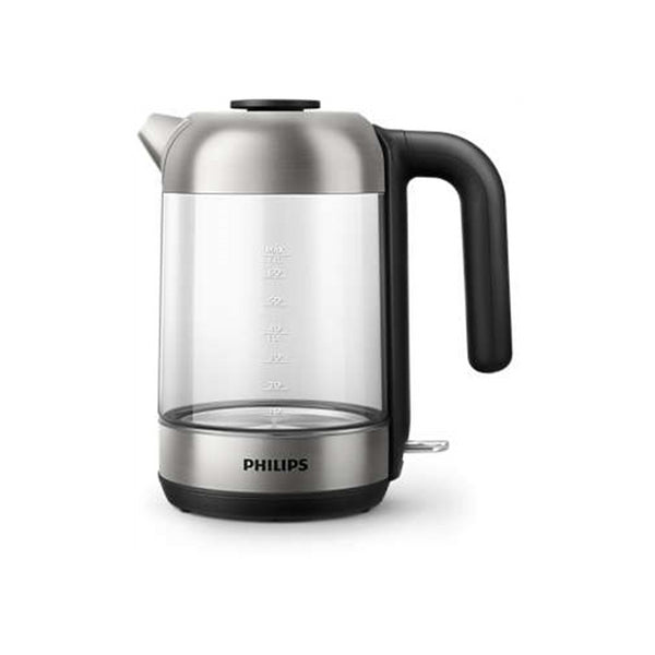 PHILIPS SERIES 5000 1.7L GLASS KETTLE - STAINLESS STEEL/GLASS