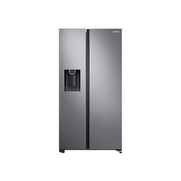 SAMSUNG 617L NET SIDE BY SIDE FRIDGE/FREEZER WITH WATER AND ICE DISPENSER - GENTLE SILVER