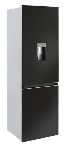 Kelvinator 310L - Combi Fridge - Bottom Freezer + Manual Water Dispenser - Black Glass KIL420BFGD