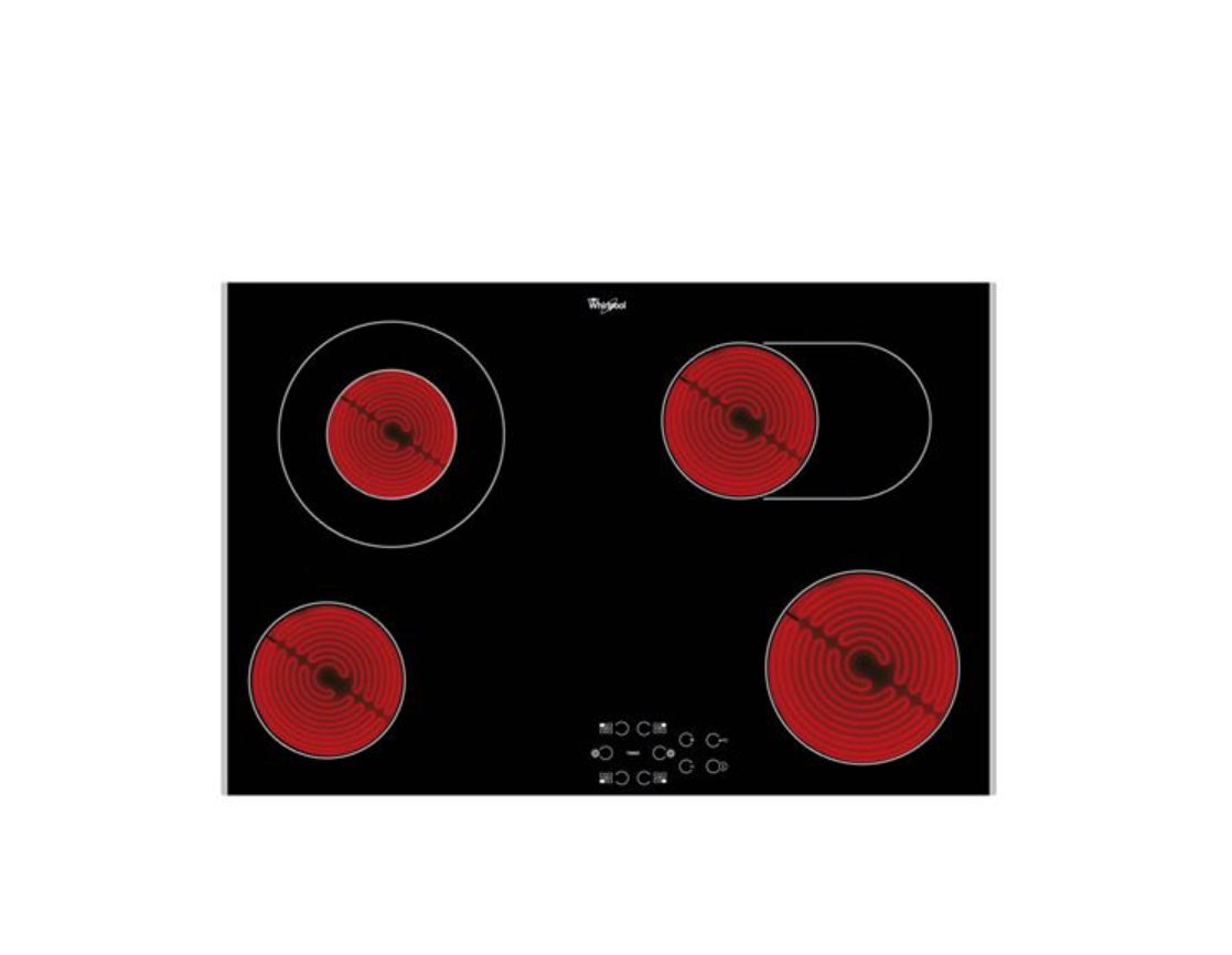 Whirlpool 77cm Electric Glass Hob - AKT8360LX