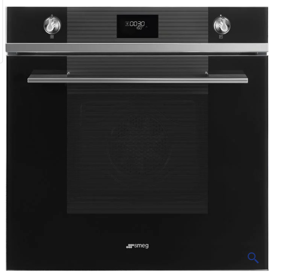 Smeg 60cm Black Thermo-Vent Oven